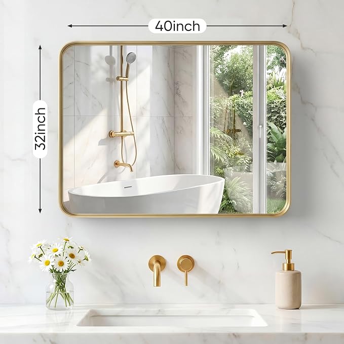 NEWBULIG 32X40 Inch Bathroom Mirror - Image 2