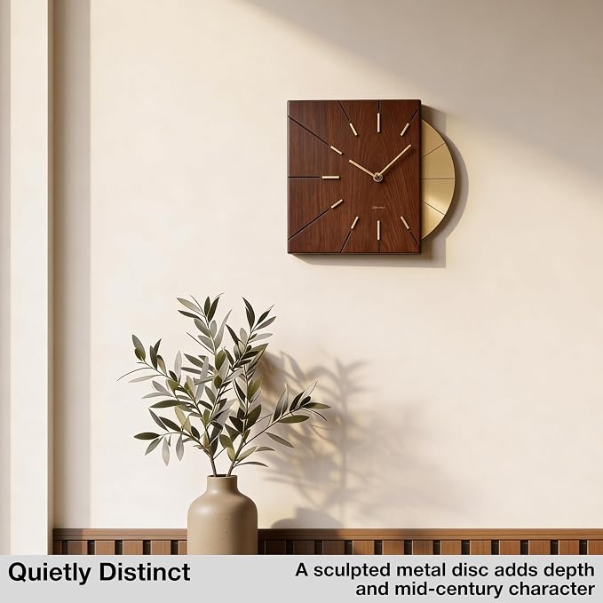 Driini Clocks Mid Century Modern Wall Clock - Image 2