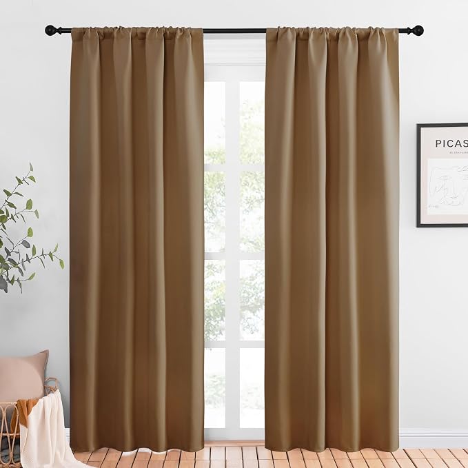 NICETOWN Blackout Curtains for Living Curtains, 1 Pair, 34-inch W x 84-inch L by NICETOWN