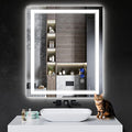 36"x30" LED Bathroom Mirror by INFINIGLASS