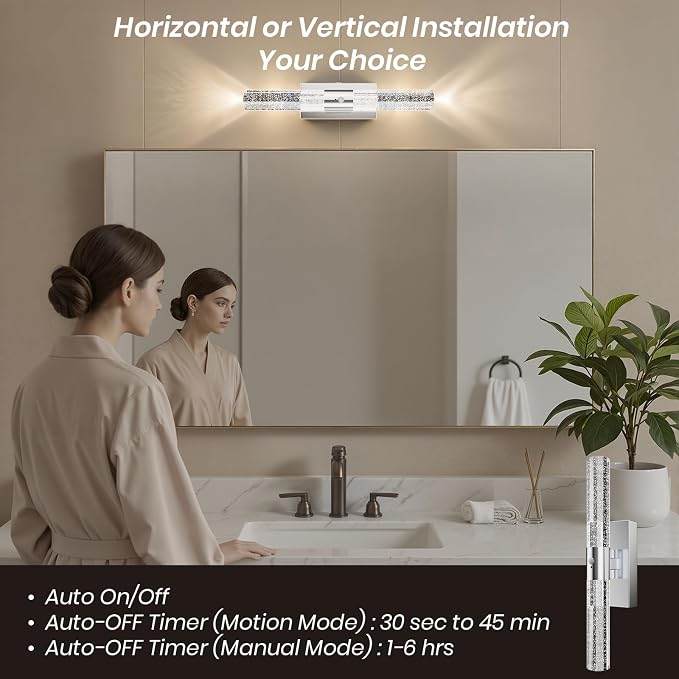IRONPAX Wall Sconces Battery Operated Set of 2, Wireless Rechargeable Wall - Image 9