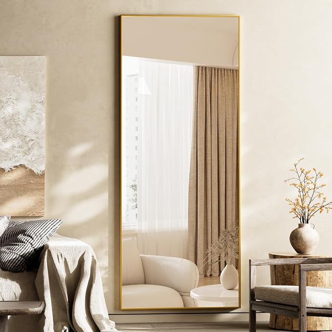 Koonmi 65"x24" Floor Mirror Full Length, Bedroom Floor Body Mirror - Image 6
