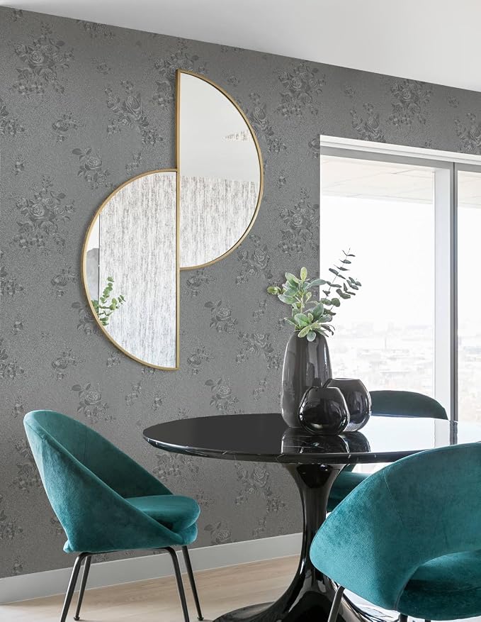 Erfoni 78.7"x17.7" Grey Contact Paper Gray Peel and Stick Wallpaper Thicken - Image 6