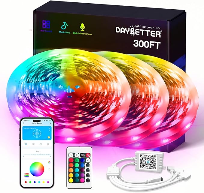 DAYBETTER Smart RGB Led Strip Lights, 300ft Led Lights by DAYBETTER