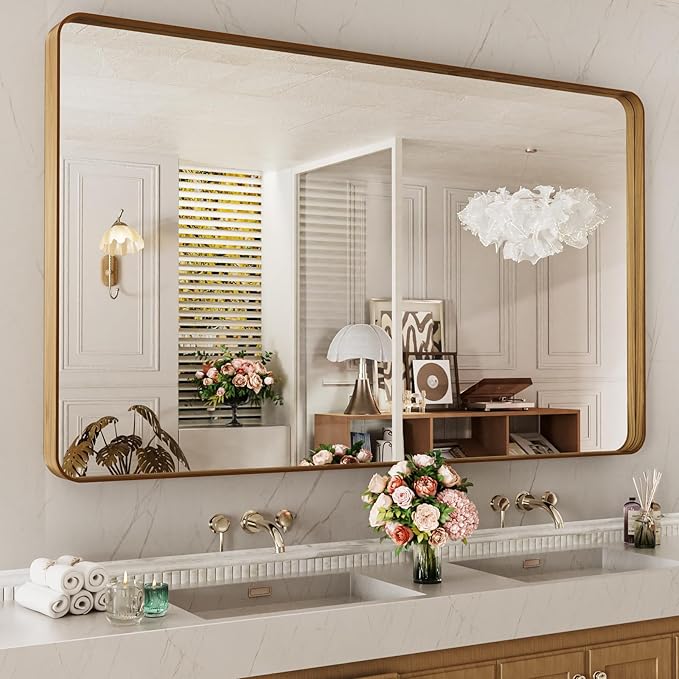 LOAAO 60X36 Inch Bathroom Mirror by LOAAO