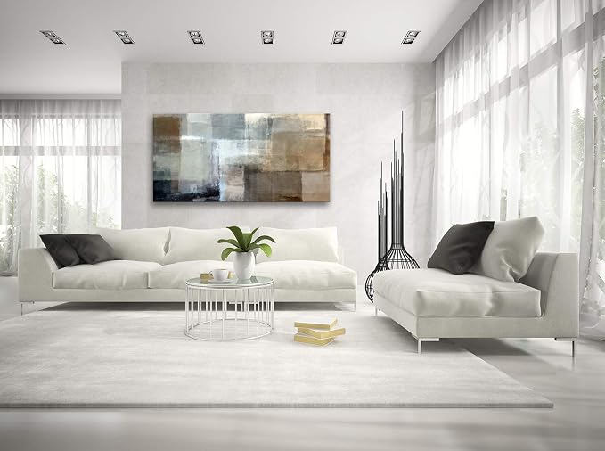 Baisuart A61275 Canvas Prints Abstract Wall Art Print Paintings Grey and Brown - Image 4