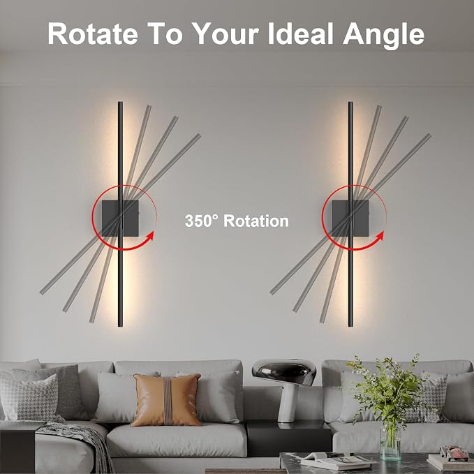 Tartek Battery Operated Wall Sconces Set of Two, Rechargeable Wall Lights - Image 4