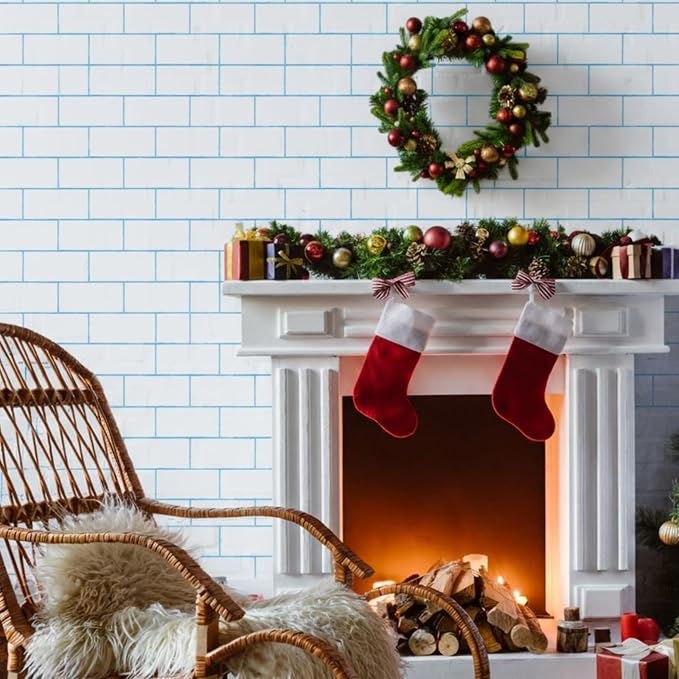 Chuangdi 2pcs 4.5 x 9 Feet Brick Wallpaper Peel and Stick Backdrop Tablecloth - Image 6