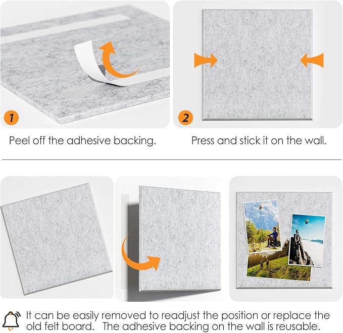 MaxGear Large Cork Board for Wall 36" x 24", Light Gray Bulletin Board - Image 5