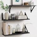 Forbena Large Floating Shelves for Wall 24 Inch Long Set of 3, 8 in Deep Wall by Forbena