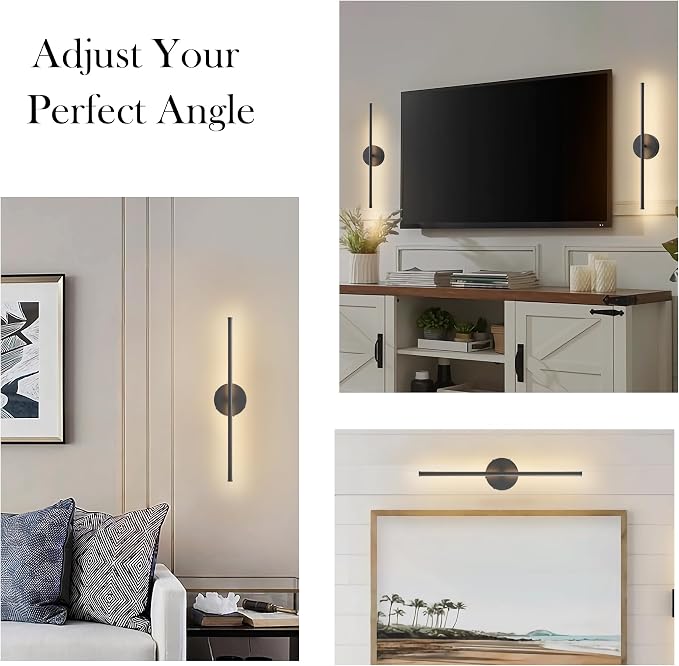 KARTOOSH Battery Operated Wall Sconces, Dimmable Wall Sconces Set of Two - Image 6