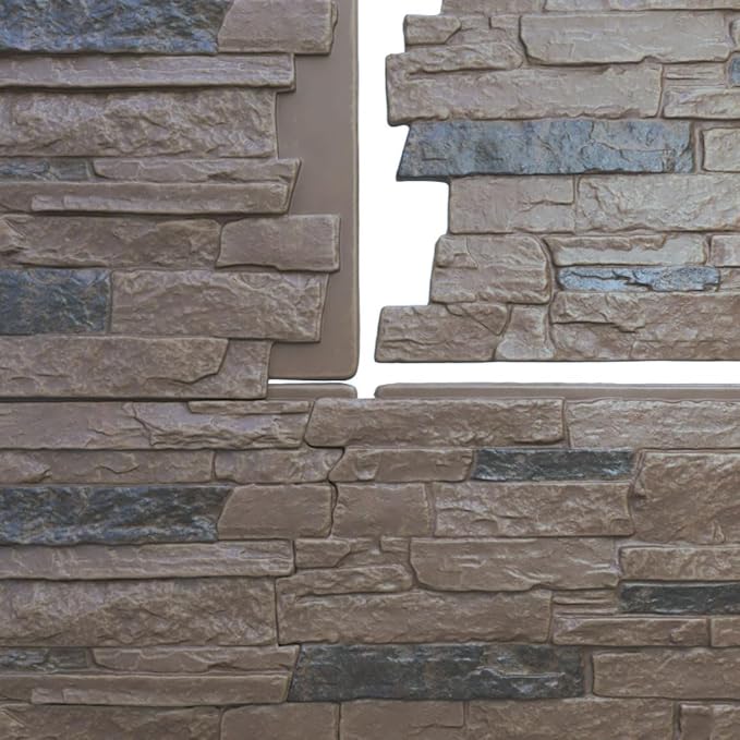 Ekena Millwork 49"W x 25 1/2"H x 1 1/4"D Acadia Ledge Stacked Stone, StoneWall - Image 9