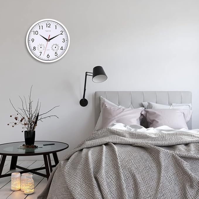 Wall Clock, Sweep Silent Movement Accurate Clocks - Image 2