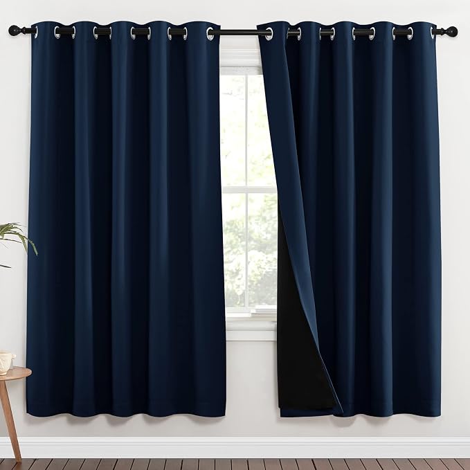 NICETOWN Full Shade Curtain Panels, Pair of Energy Smart & Noise Blocking Out - Image 2