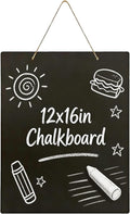 Hanging Chalkboard 12x16 Inch Double-Sided Chalkboard Sign Decorative by KOOLDE