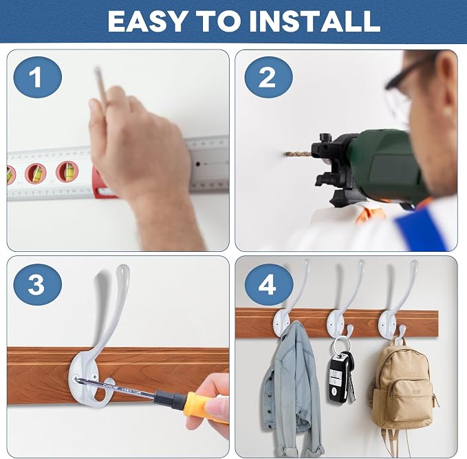 Wall Hooks for Hanging, for Living Room, Bedroom for Towel - Image 7