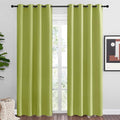NICETOWN Fresh Green Blackout Curtains 86 inches Length by NICETOWN