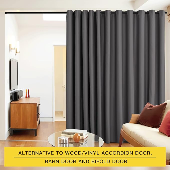 NICETOWN Closet Door Heavy Curtain, Room Dividers Shade Screens Partitions - Image 3