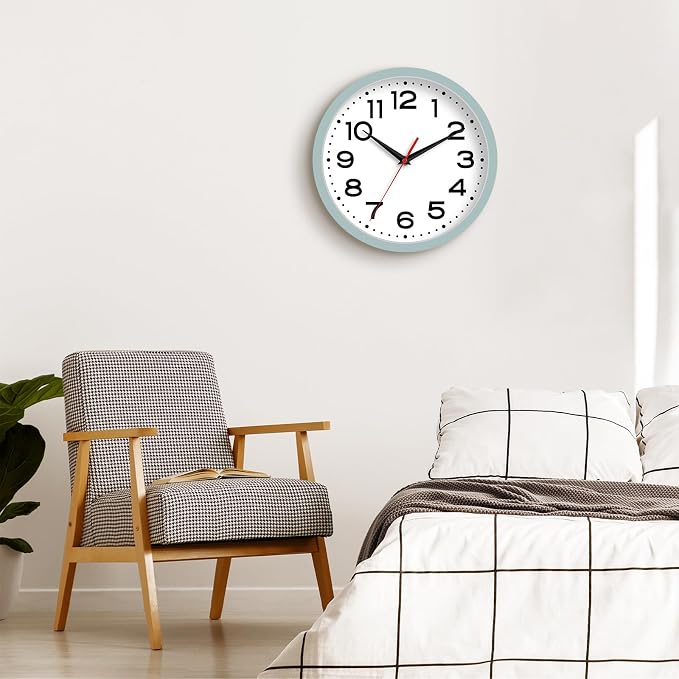 Roymnie Wall Clock Silent Non-Ticking Modern Clock Battery Operated 12 Inch - Image 3