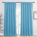 NICETOWN Blackout Curtains for Living Curtains, Teal Blue, 2 Panels, 52 by 95 by NICETOWN