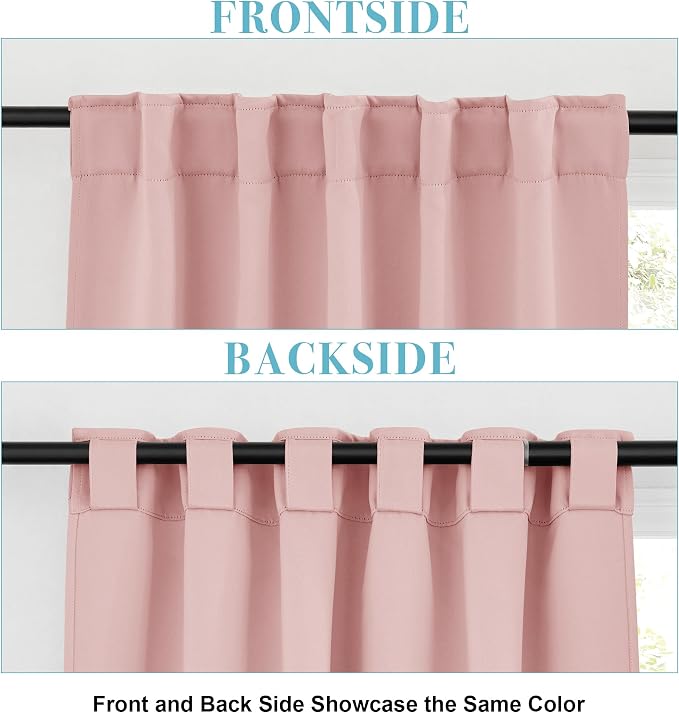 RYB HOME Blackout Curtains for Living Room, Privacy Thermal Insulating Window - Image 6