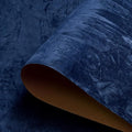 30" x 160" Large Self Adhesive Velvet Wallpaper Blue Flocking Liner Blue Felt by HelloWall