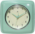 Infinity Instruments Square Retro Wall Clock, Pastel Green by InfinityInstruments