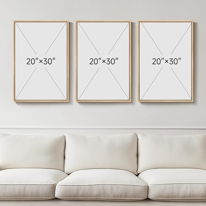 Large Framed Earth Tone Boho Abstract Wall Art - Image 3