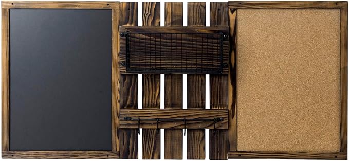 MyGift 3 Panel Wall Mounted Entryway Bulletin Board Combo Set - Image 6