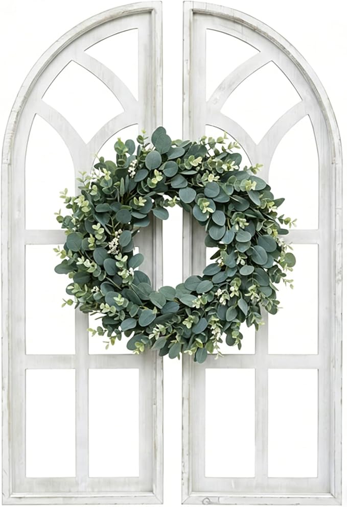 SwallowLiving Set of 2 Cathedral Arch Window Frame Wall Decor by SwallowLiving