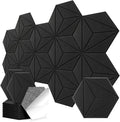 12 Pack Hexagon Acoustic Panels, DIY Sound Proof Foam Panels by Junwisun