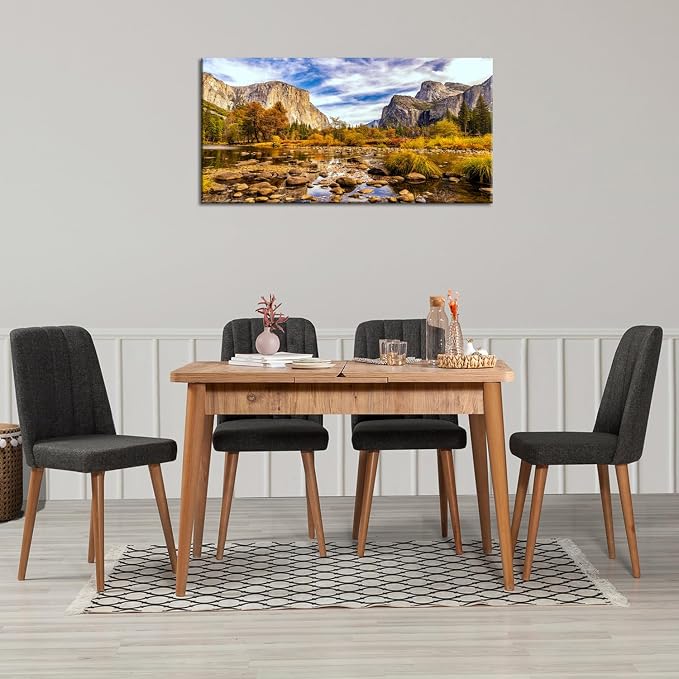 Yosemite National Park Wall Art Nature Landscape Valley Mountain Large Canvas - Image 2