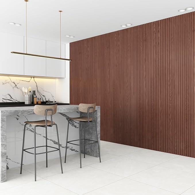 8-Pack WPC Wall Panels 108’’ x 6.3’’ 3D Slat Wall Panel Acoustic Wall Paneling - Image 4