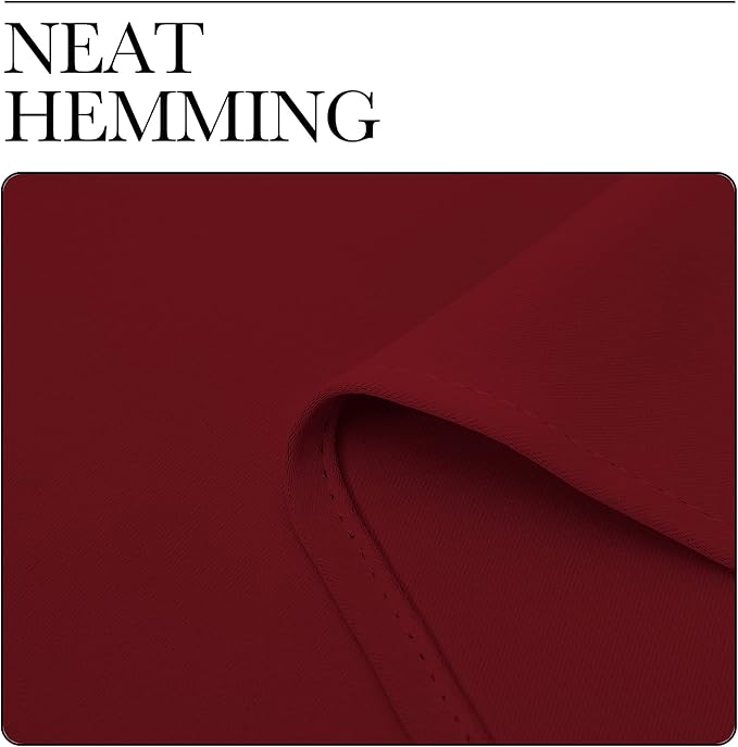 NICETOWN Christmas Burgundy Blackout Curtains and Drapes - Image 8