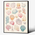Pink Seashell Posters Coastal Cowgirl Canvas Wall Art Beach House Starfish by Unknown