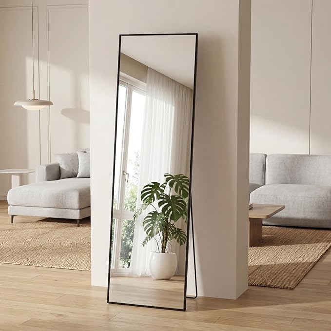 Sweetcrispy 56"x15" Full Length Mirror, Leaning or Standing Full Body Mirror - Image 2