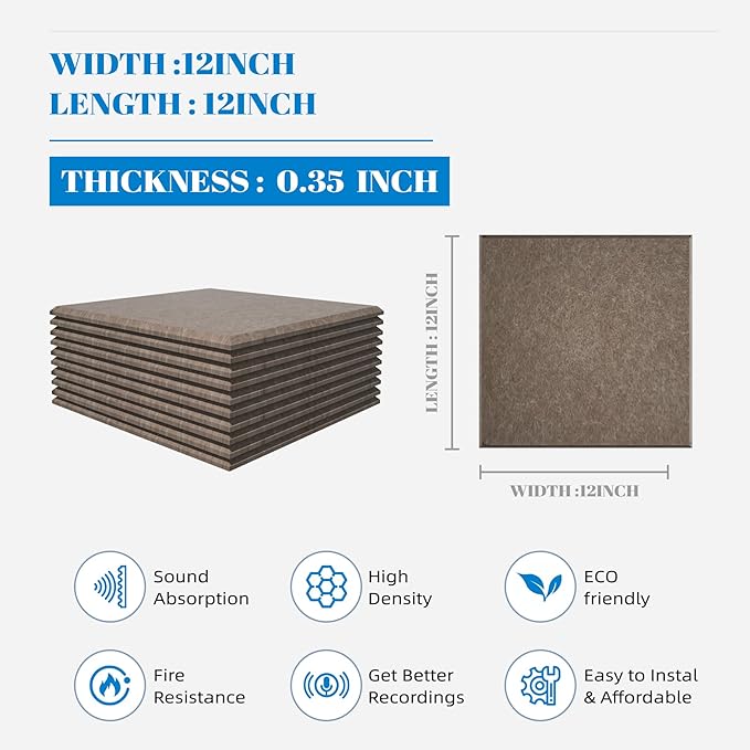 15 Pack Self-Adhesive Sound Proof Foam Panels - Image 2