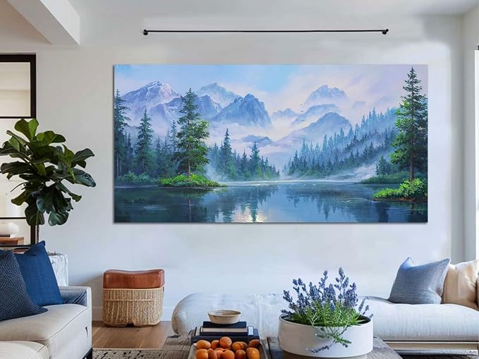 Ardemy Forest Landscape Canvas Painting 58"x29" - Image 5