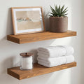 Homeforia 18 inch Golden Oak Floating Shelf, High End Solid Real Wood 18inch by Homeforia