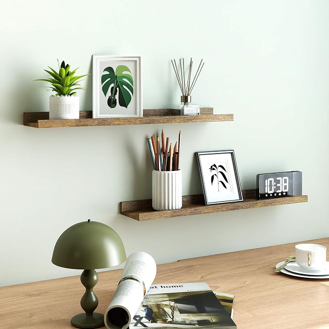 Floating Shelves for Wall Decor, Long Wall Mounted Storage Shelf for Bedroom - Image 2