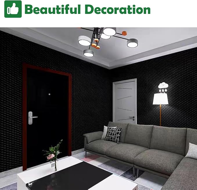 6 Pack 1.5"X12"X12" Acoustic Foam, Sound Proof Egg Crate Foam, Upgraded - Image 9