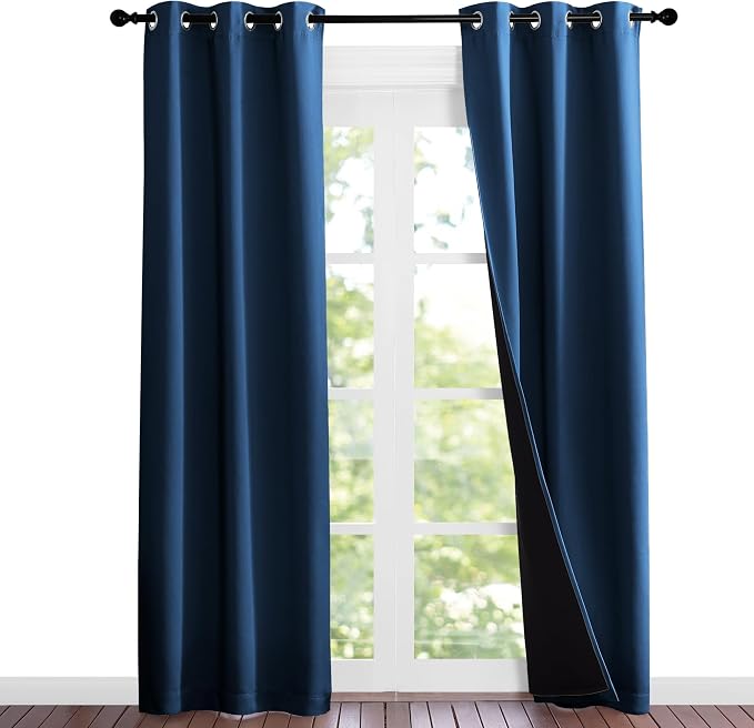 NICETOWN 100% Blackout Short Curtains by NICETOWN