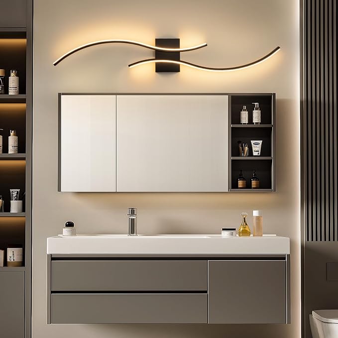 CANEOE Modern Led Wall Light, 39inch Black Indoor Led Wall Sconce Lighting - Image 7