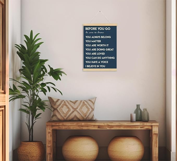Mental Health Positive Affirmations Inspirational Wall Art Decor, Therapist - Image 4
