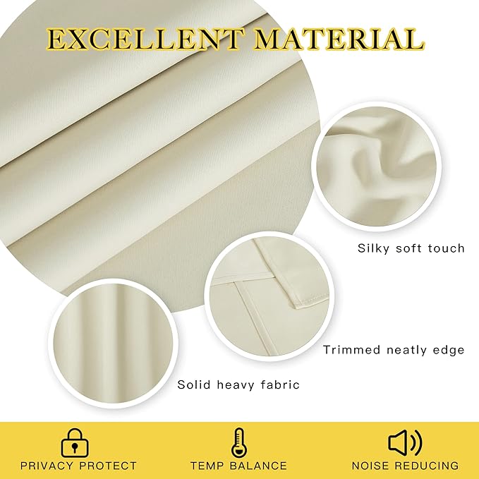NICETOWN Blackout Living Room Curtain 102 inch Length - Image 7