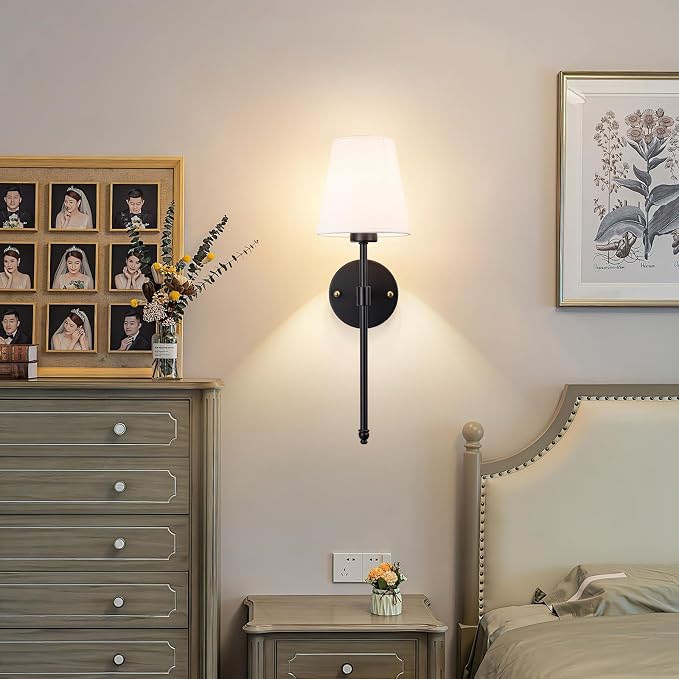 Peel and Stick Wall Sconces, Stick On Wall Sconce Set of 2, Battery Operated - Image 9