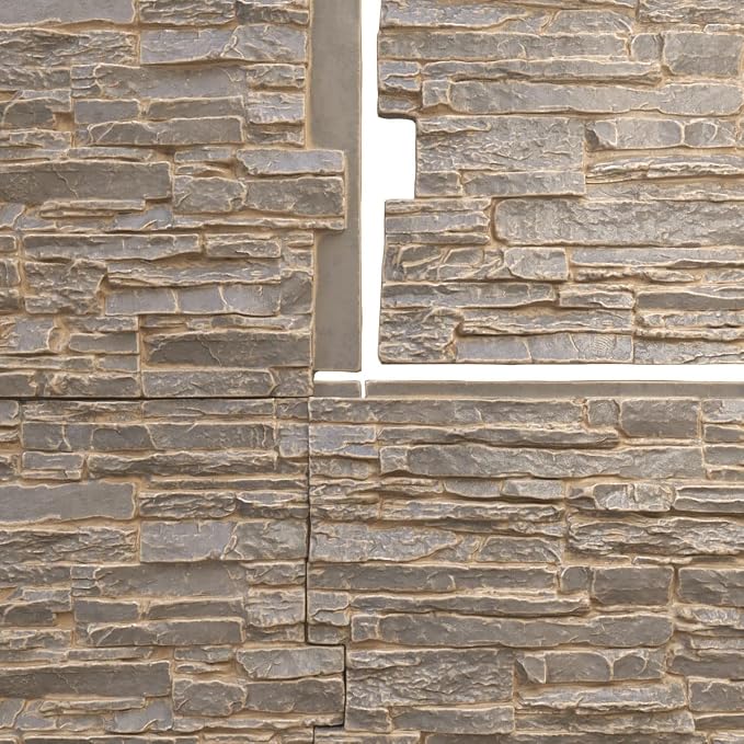 EverStone Canyon Ridge Faux Stone Panel, 45 3/4"W x 24 1/2"H x 1 1/4"D - Image 9