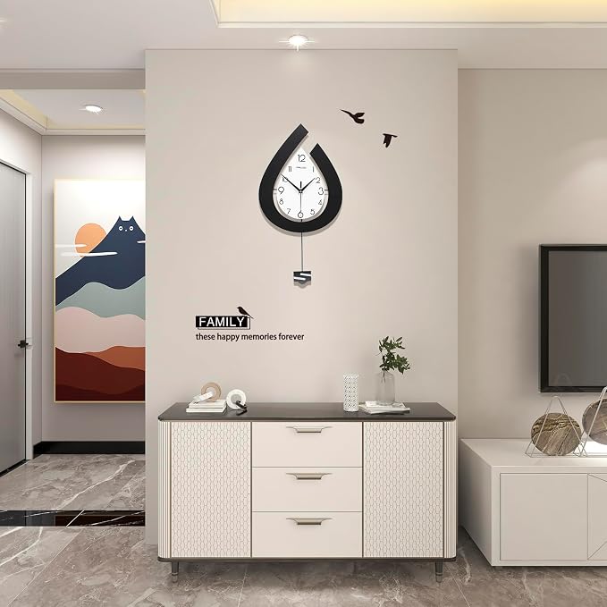Large Wall Clock for Living Room Decor Big Decorative Pendulum Modern Wall - Image 5