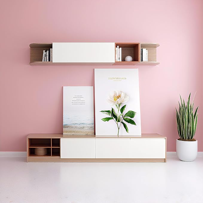 practicalWs Pink Self-Adhesive Wallpaper Film Stick Paper Easy to Apply 15.7'' - Image 5