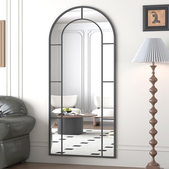 Arched Full Length Mirror, Oversized Floor Length Standing Mirrors, Large Body - Image 3